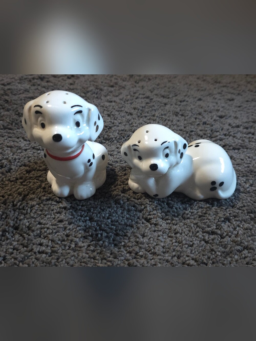Vintage Ceramic 101 Dalmatian Salt and Pepper Shakers